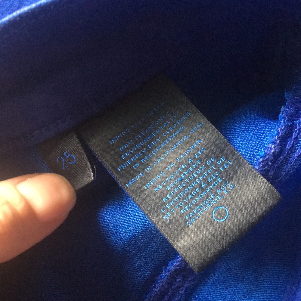 JBrand Coated Cobalt blue skinny jeans 25 - Picture 5 of 11